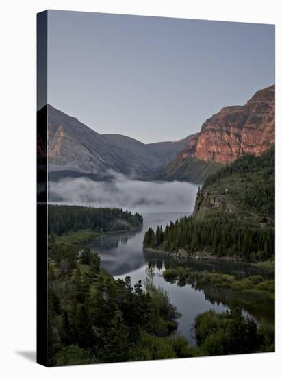 Dawn at Swiftcurrent Creek, Glacier National Park, Montana, USA-James Hager-Stretched Canvas