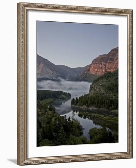 Dawn at Swiftcurrent Creek, Glacier National Park, Montana, USA-James Hager-Framed Photographic Print