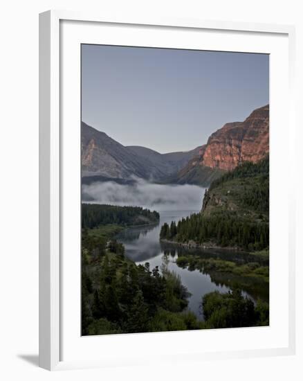 Dawn at Swiftcurrent Creek, Glacier National Park, Montana, USA-James Hager-Framed Photographic Print