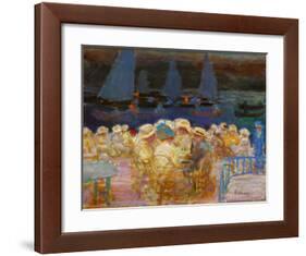 Dawn at the Ferry House d'Uhlenhorst-Pierre Bonnard-Framed Art Print