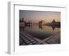 Dawn at the Golden Temple and Cloisters and the Holy Pool of Nectar, Punjab State, India-Jeremy Bright-Framed Photographic Print