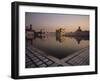 Dawn at the Golden Temple and Cloisters and the Holy Pool of Nectar, Punjab State, India-Jeremy Bright-Framed Photographic Print