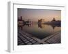 Dawn at the Golden Temple and Cloisters and the Holy Pool of Nectar, Punjab State, India-Jeremy Bright-Framed Photographic Print