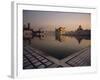 Dawn at the Golden Temple and Cloisters and the Holy Pool of Nectar, Punjab State, India-Jeremy Bright-Framed Photographic Print