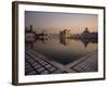 Dawn at the Golden Temple and Cloisters and the Holy Pool of Nectar, Punjab State, India-Jeremy Bright-Framed Photographic Print