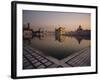 Dawn at the Golden Temple and Cloisters and the Holy Pool of Nectar, Punjab State, India-Jeremy Bright-Framed Photographic Print