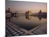 Dawn at the Golden Temple and Cloisters and the Holy Pool of Nectar, Punjab State, India-Jeremy Bright-Mounted Photographic Print