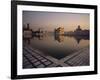 Dawn at the Golden Temple and Cloisters and the Holy Pool of Nectar, Punjab State, India-Jeremy Bright-Framed Photographic Print