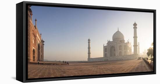 Dawn at the Taj Mahal, UNESCO World Heritage Site, Agra, Uttar Pradesh, India, Asia-Ben Pipe-Framed Stretched Canvas