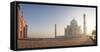 Dawn at the Taj Mahal, UNESCO World Heritage Site, Agra, Uttar Pradesh, India, Asia-Ben Pipe-Framed Stretched Canvas