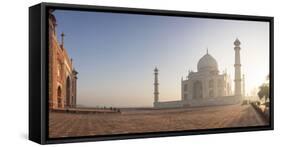 Dawn at the Taj Mahal, UNESCO World Heritage Site, Agra, Uttar Pradesh, India, Asia-Ben Pipe-Framed Stretched Canvas