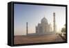 Dawn at the Taj Mahal, UNESCO World Heritage Site, Agra, Uttar Pradesh, India, Asia-Ben Pipe-Framed Stretched Canvas