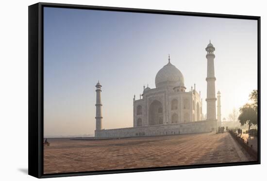 Dawn at the Taj Mahal, UNESCO World Heritage Site, Agra, Uttar Pradesh, India, Asia-Ben Pipe-Framed Stretched Canvas