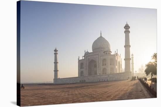 Dawn at the Taj Mahal, UNESCO World Heritage Site, Agra, Uttar Pradesh, India, Asia-Ben Pipe-Stretched Canvas