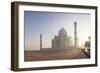 Dawn at the Taj Mahal, UNESCO World Heritage Site, Agra, Uttar Pradesh, India, Asia-Ben Pipe-Framed Photographic Print