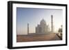 Dawn at the Taj Mahal, UNESCO World Heritage Site, Agra, Uttar Pradesh, India, Asia-Ben Pipe-Framed Photographic Print