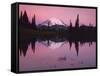 Dawn at Tipsoo Lake, Mt. Rainier National Park, Washington, USA-Charles Gurche-Framed Stretched Canvas