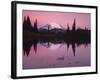 Dawn at Tipsoo Lake, Mt. Rainier National Park, Washington, USA-Charles Gurche-Framed Photographic Print