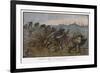 Dawn Breaks at the Maisonette as French Troops Struggle Through the Knee-Deep Mud-Jean Droit-Framed Art Print