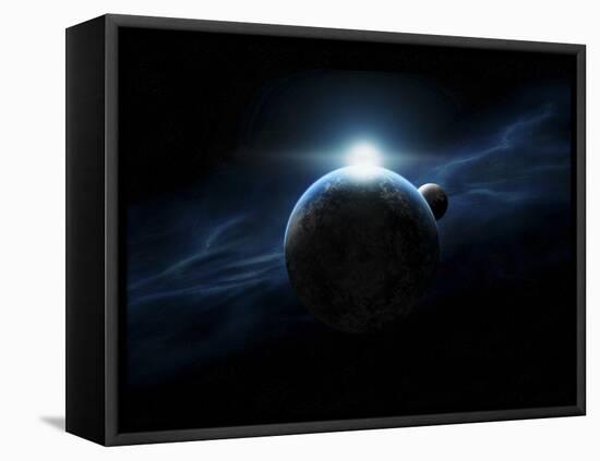 Dawn Breaks on an Alien Planet-Stocktrek Images-Framed Stretched Canvas
