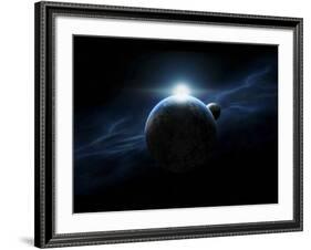 Dawn Breaks on an Alien Planet-Stocktrek Images-Framed Photographic Print