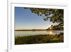 Dawn breaks over Great Bay at Adams Point in Durham, New Hampshire.-Jerry & Marcy Monkman-Framed Photographic Print