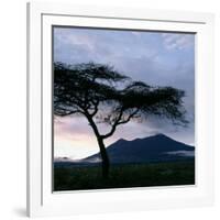 Dawn Breaks over Mount Meru, Tanzania-Nigel Pavitt-Framed Photographic Print