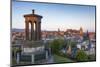 Dawn Breaks over the Dugald Stewart Monument Overlooking the City of Edinburgh, Lothian, Scotland-Andrew Sproule-Mounted Premium Photographic Print