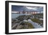 Dawn Breaks over the Forth Rail Bridge, UNESCO World Heritage Site, and the Firth of Forth-Andrew Sproule-Framed Photographic Print