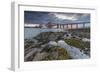 Dawn Breaks over the Forth Rail Bridge, UNESCO World Heritage Site, and the Firth of Forth-Andrew Sproule-Framed Photographic Print