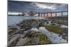 Dawn Breaks over the Forth Rail Bridge, UNESCO World Heritage Site, and the Firth of Forth-Andrew Sproule-Mounted Photographic Print