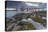 Dawn Breaks over the Forth Rail Bridge, UNESCO World Heritage Site, and the Firth of Forth-Andrew Sproule-Stretched Canvas