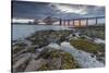 Dawn Breaks over the Forth Rail Bridge, UNESCO World Heritage Site, and the Firth of Forth-Andrew Sproule-Stretched Canvas