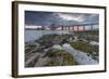 Dawn Breaks over the Forth Rail Bridge, UNESCO World Heritage Site, and the Firth of Forth-Andrew Sproule-Framed Photographic Print