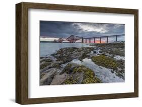 Dawn Breaks over the Forth Rail Bridge, UNESCO World Heritage Site, and the Firth of Forth-Andrew Sproule-Framed Photographic Print