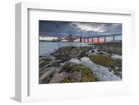 Dawn Breaks over the Forth Rail Bridge, UNESCO World Heritage Site, and the Firth of Forth-Andrew Sproule-Framed Photographic Print