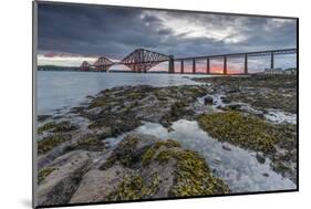 Dawn Breaks over the Forth Rail Bridge, UNESCO World Heritage Site, and the Firth of Forth-Andrew Sproule-Mounted Photographic Print