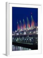 Dawn, Canada Place, Vancouver, British Columbia, Canada-Walter Bibikow-Framed Photographic Print