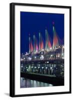 Dawn, Canada Place, Vancouver, British Columbia, Canada-Walter Bibikow-Framed Photographic Print