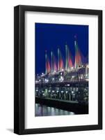 Dawn, Canada Place, Vancouver, British Columbia, Canada-Walter Bibikow-Framed Photographic Print