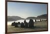 Dawn, Castlerigg Stone Circle, Helvellyn Range on Horizon, Keswick, Lake District, Cumbria-James Emmerson-Framed Photographic Print