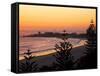 Dawn, Coolangatta, Gold Coast, Queensland, Australia-David Wall-Framed Stretched Canvas