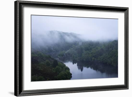 Dawn, Crozant Castle and the River Creuse, Limousin, France, Europe-Jean Brooks-Framed Photographic Print