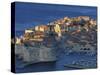 Dawn in port city of Dubrovnik, Dalmatia, Croatia-Alan Klehr-Stretched Canvas