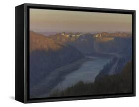 Dawn in the Avon Gorge, December-Tom Hughes-Framed Stretched Canvas