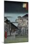 Dawn in the Yoshiwara', from the Series 'One Hundred Views of Famous Places in Edo'-Utagawa Hiroshige-Mounted Giclee Print