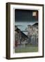 Dawn in the Yoshiwara', from the Series 'One Hundred Views of Famous Places in Edo'-Ando Hiroshige-Framed Giclee Print