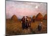 Dawn Labour, 1900-Jules Breton-Mounted Giclee Print