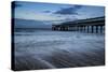 Dawn Landscape of Pier Stretching out into Sea-Veneratio-Stretched Canvas