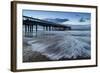 Dawn Landscape of Pier Stretching out into Sea-Veneratio-Framed Photographic Print